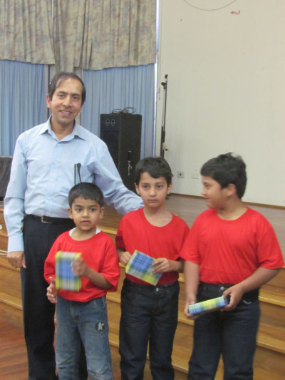 Abhinay kids at AHIA Seniors