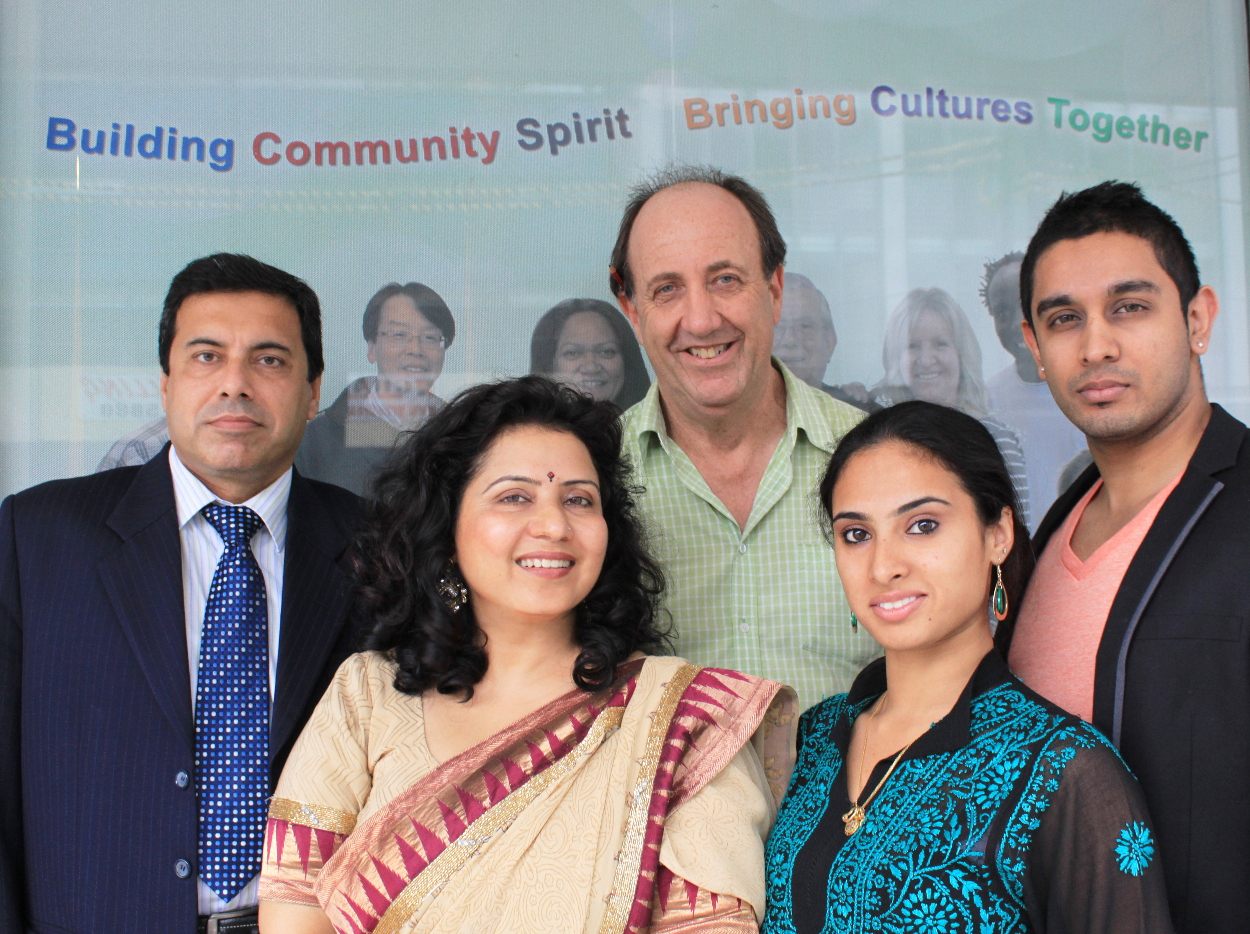 Abhinay ensemble cast with the director Terry Meller