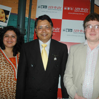 CG of Nepal, Mr. Deepak Khadka and Mr. Raj Datta with Aish at Abhinay Shorts